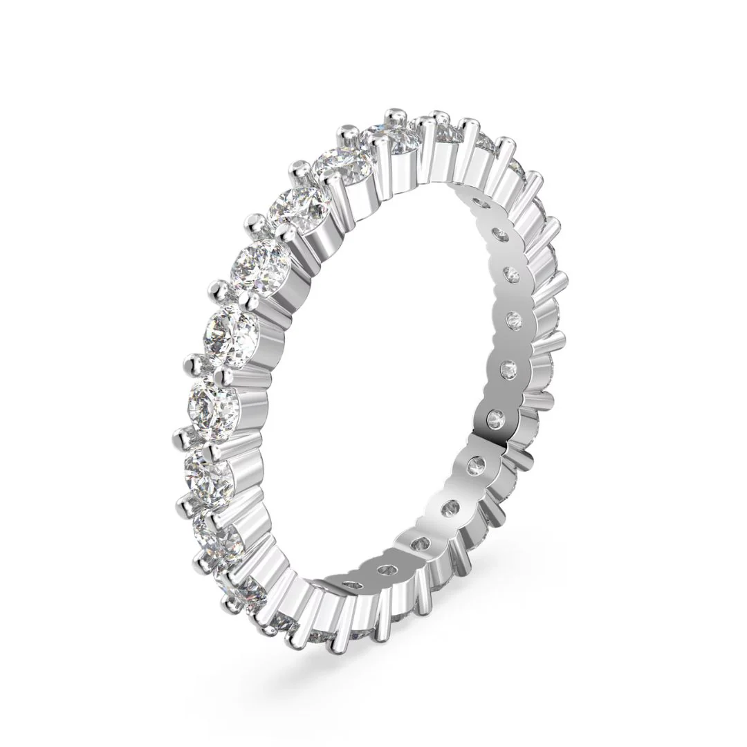 Swarovski Constella sormukset, 2 kpl setti, vaalea ja kirkkaat kristallit, 5649215 - Image 3