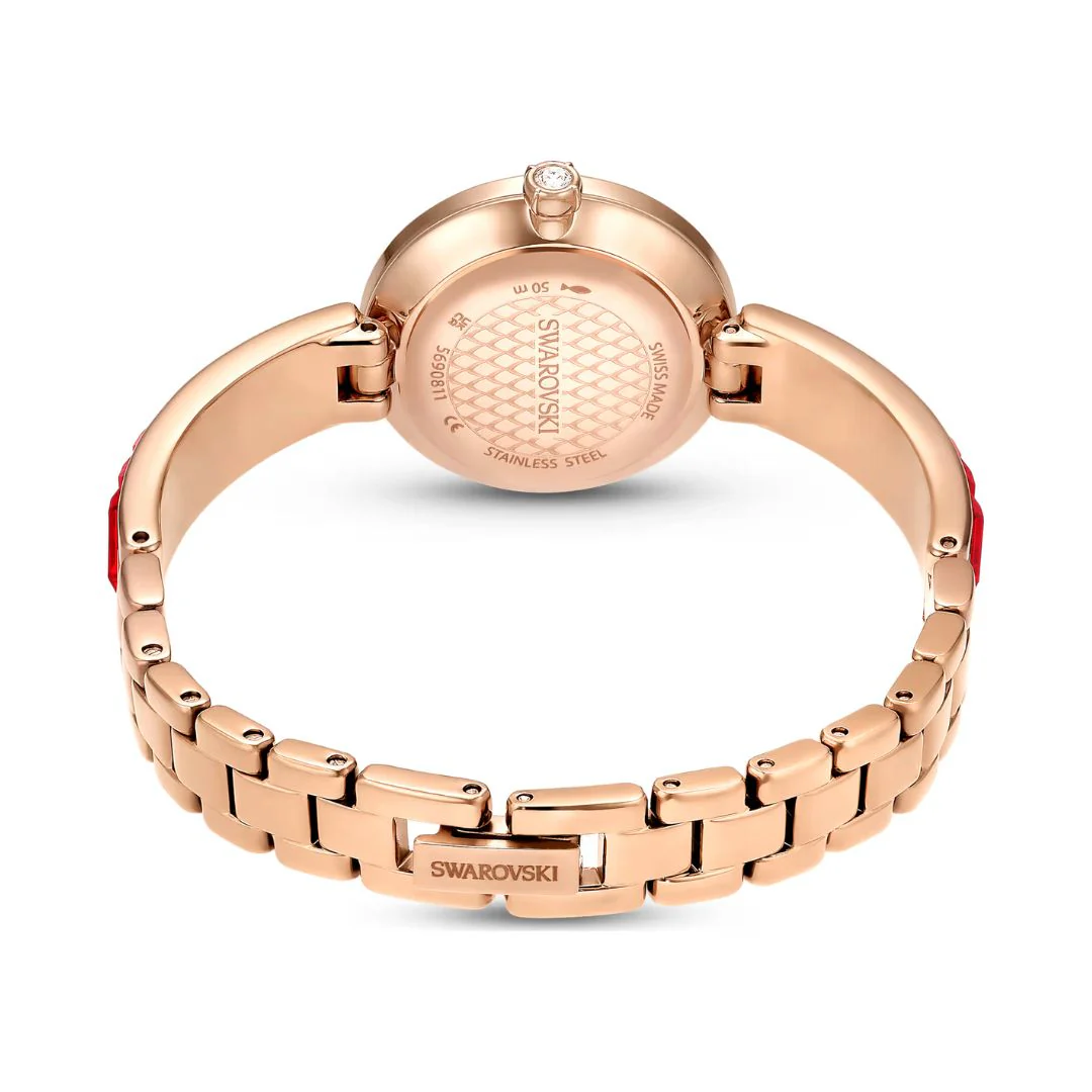 Swarovski Matrix rannekello, ruusukullanvärinen ja punaiset kristallit, 5690811 - Image 3