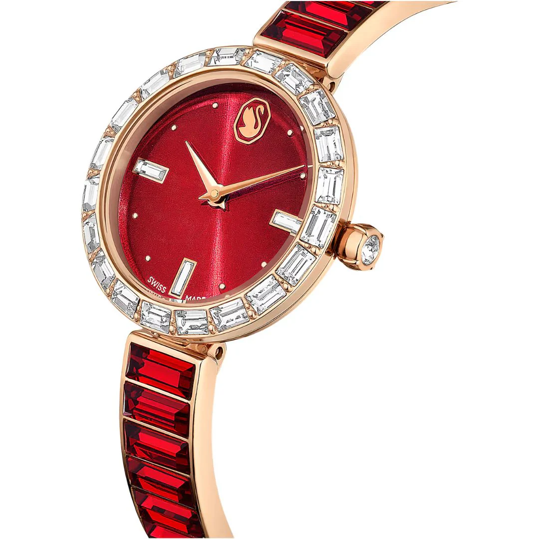 Swarovski Matrix rannekello, ruusukullanvärinen ja punaiset kristallit, 5690811 - Image 4