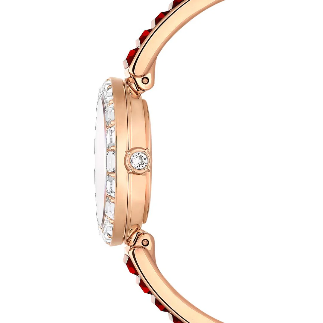 Swarovski Matrix rannekello, ruusukullanvärinen ja punaiset kristallit, 5690811 - Image 5