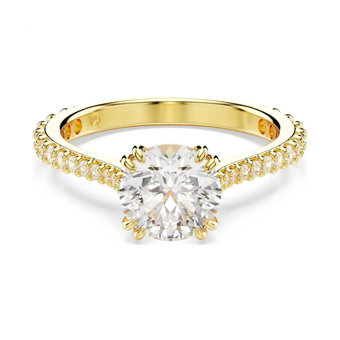 Swarovski Stilla sormus, keltakullanvärinen ja kirkkaat kristallit - Image 4