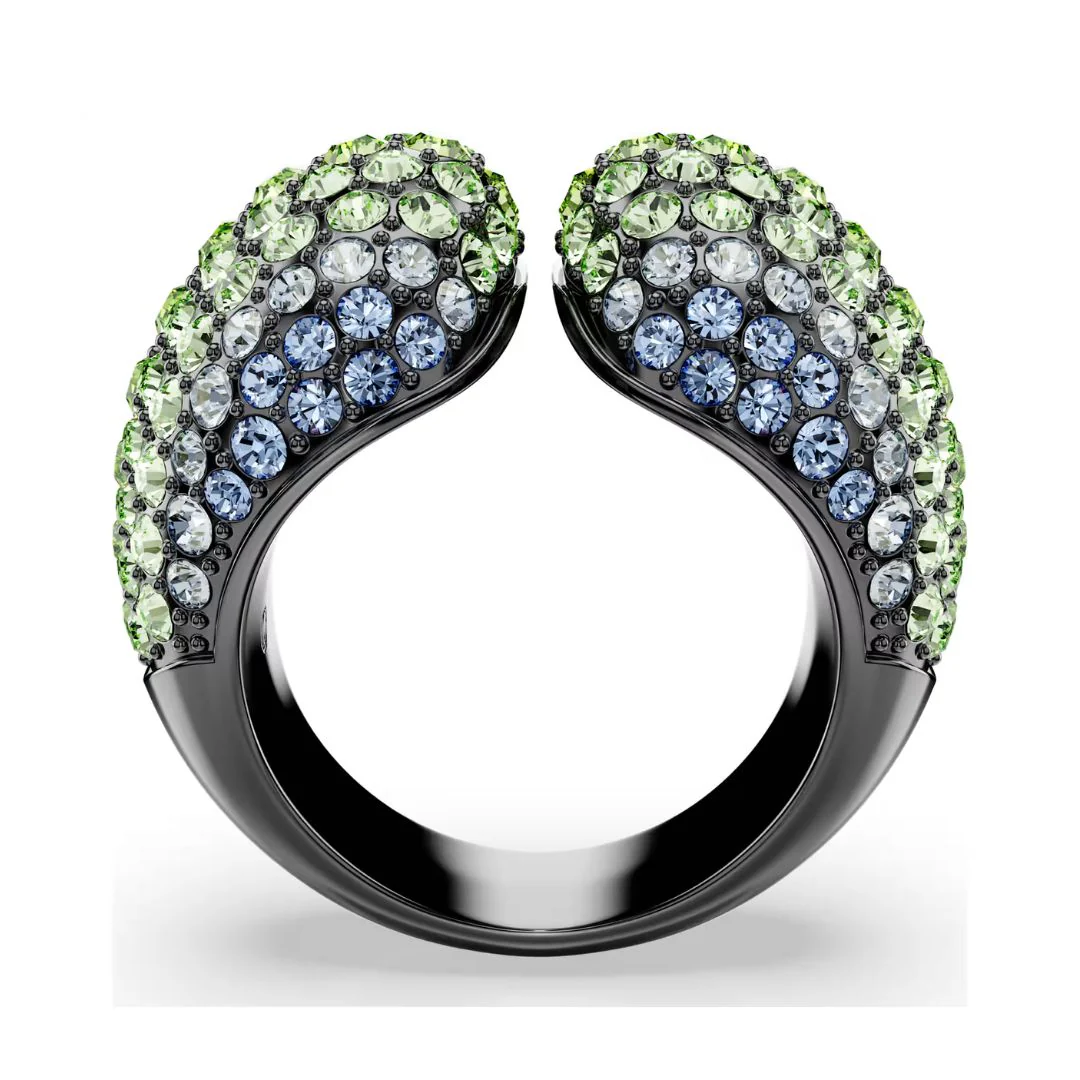Swarovski Sublima sormus, tumma metalli ja eri väriset kristallit - Image 3